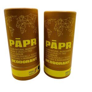 2 pack Papr Vegan Aluminum-Free Deodorant Vanilla Sky Coconut & Vanilla Scent